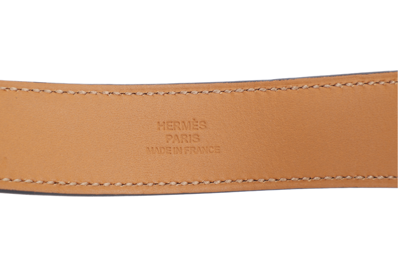 HERMES CDC 24 BLACK MADAME LEATHER GOLD HARDWARE STAMP U (YEAR 2022) WITH DUST COVER AND BOX