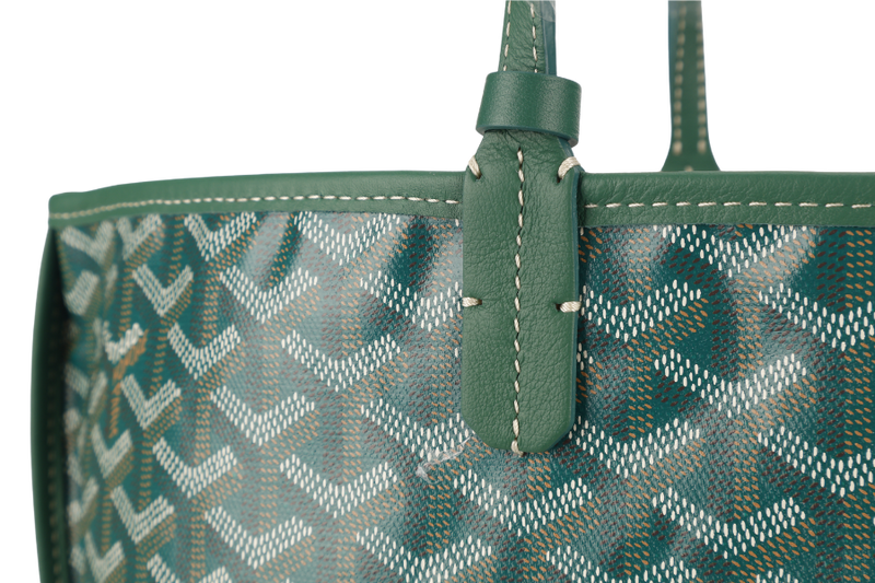 GOYARD ANJOU PM BAG GREEN COLOR WITH DUST COVER