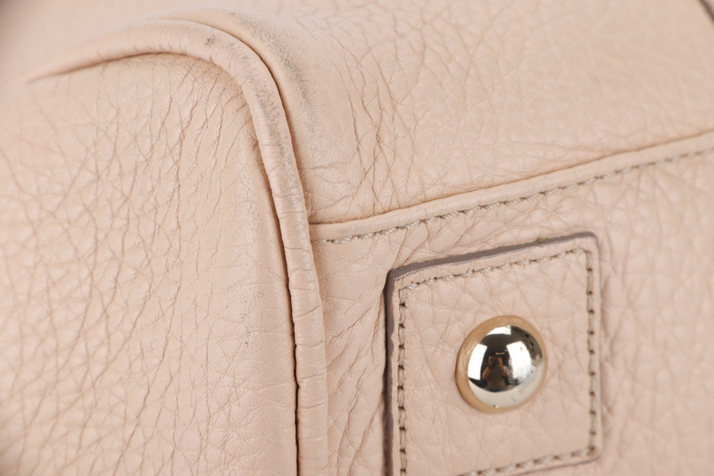 MULBERRY BAYSWATER (1823510) MEDIUM PINK LEATHER GOLD HARDWARE WITH LOCK AND DUST COVER