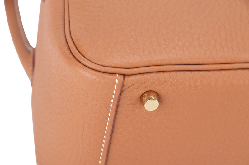 HERMES MINI LINDY GOLD COLOR CLEMENCE GOLD HARDWARE STAMP K (YEAR 2025) WITH DUST COVER AND BOX