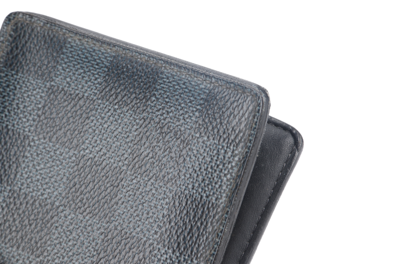 LOUIS VUITTON N60895 MULTIPLE DAMIER GRAPHITE WALLET BI-FOLD WITH DUST COVER AND BOX