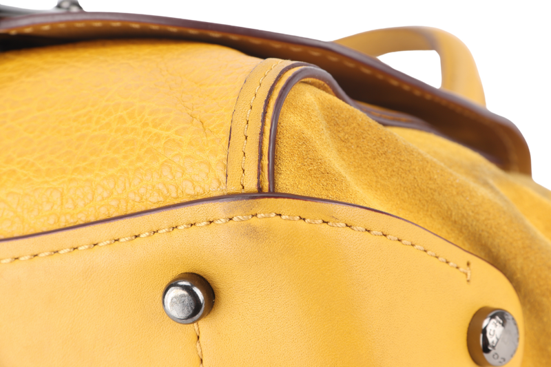 COACH MEDIUM YELLOW DRIFTER HANDBAG RUTHENIUM HARDWARE NO DUST COVER