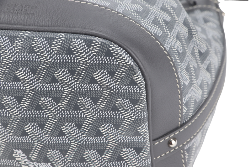 GOYARD BUCKET BAG GREY GOYARDINE WITH DUST COVER