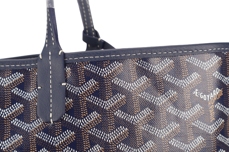 GOYARD ANJOU PM BAG NAVY BLUE COLOR WITH DUST COVER