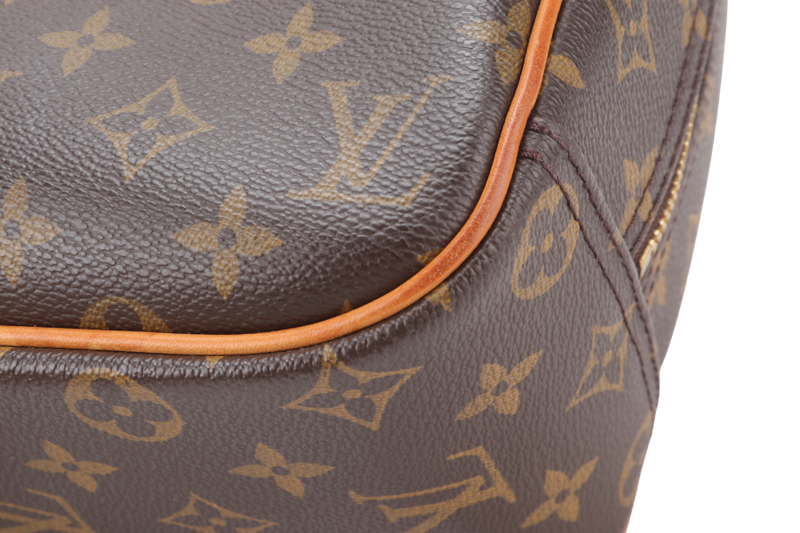 LOUIS VUITTON TROUVILLE HANDBAG MONOGRAM CANVAS GOLD HARDWARE WITH KEYS&LOCK AND DUST COVER