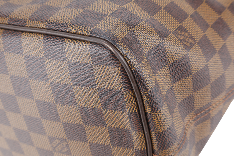 LOUIS VUITTON N51183 SALEYA PM BROWN DAMIER EBENE GOLD HARDWARE WITH DUST COVER