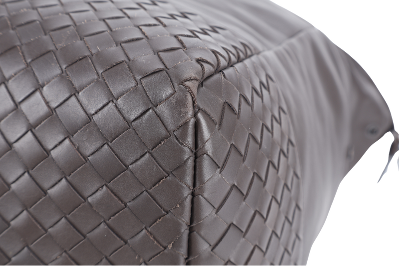 BOTTEGA VENETA WEEKEND BAG BROWN CALF LEATHER BHW WITH DUST COVER