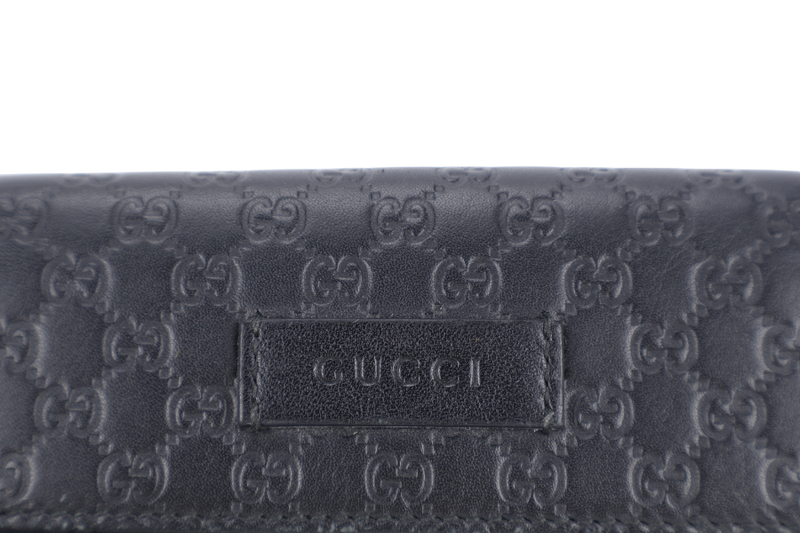 GUCCI 464916 493075 BI-FOLD BLACK GG PURSE NO DUST COVER