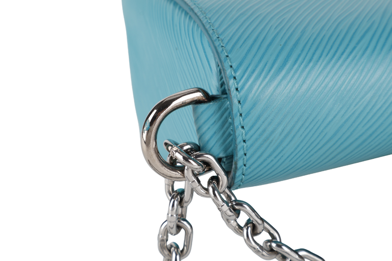 LOUIS VUITTON M50283 TWIST MM MINT GREEN EPI LEATHER SILVER HARDWARE WITH MIRROR NO DUST COVER