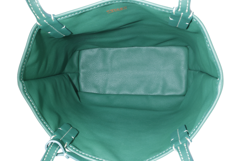 GOYARD ANJOU MINI BAG GREEN COLOR WITH DUST COVER