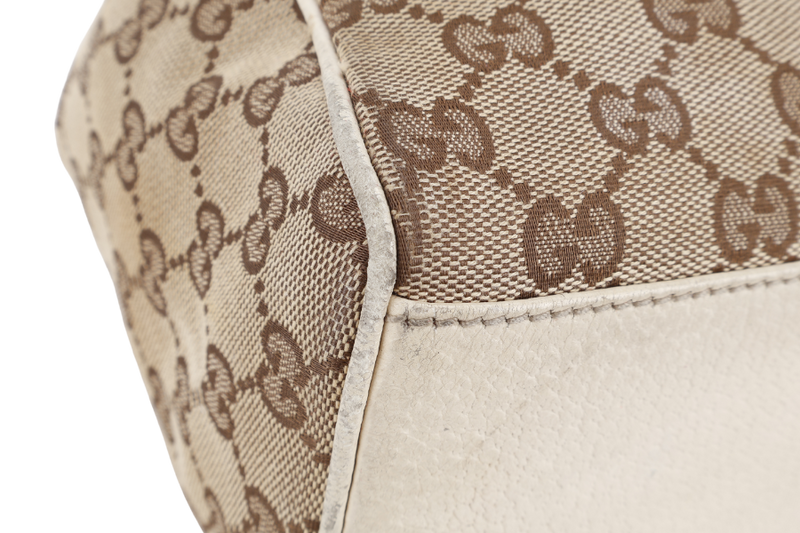 GUCCI SUKEY BAG MEDIUM BEIGE GG CANVAS GOLD HARDWARE NO DUST COVER