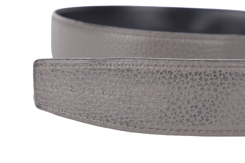 HERMES H BUCKLE GREY TOGO BELT STAMP Z (YEAR 2021) WITH DUST COVER AND BOX