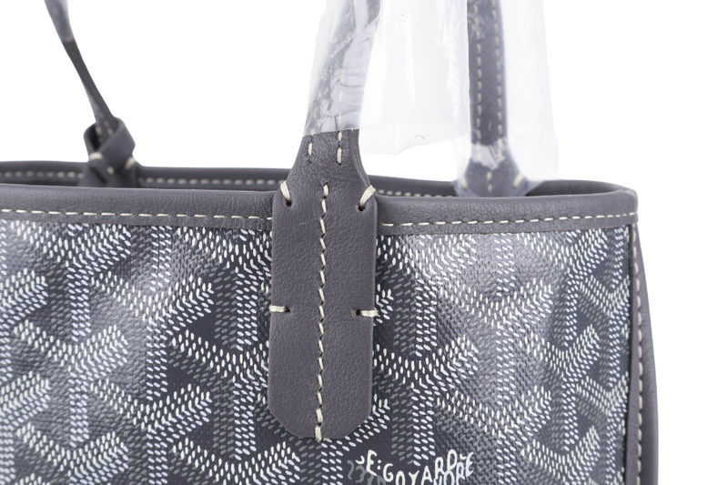GOYARD ANJOU MINI BAG GREY COLOR WITH DUST COVER