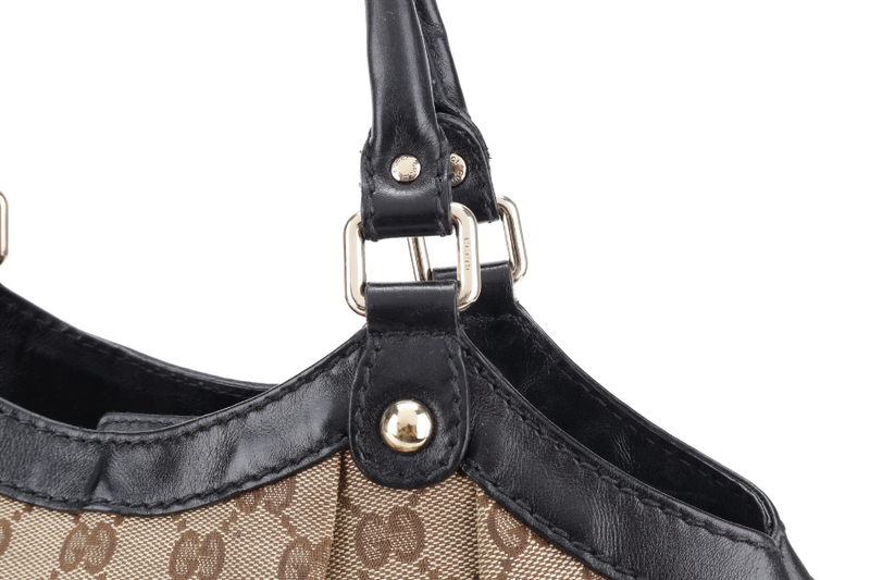 GUCCI SUKEY TOTE BAG BEIGE CANVAS WITH GOLD HARDWARE NO DUST COVER