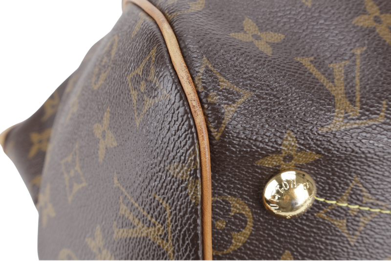 LOUIS VUITTON M40144 TIVOLI GM MONOGRAM CANVAS GOLD HARDWARE WITH DUST COVER