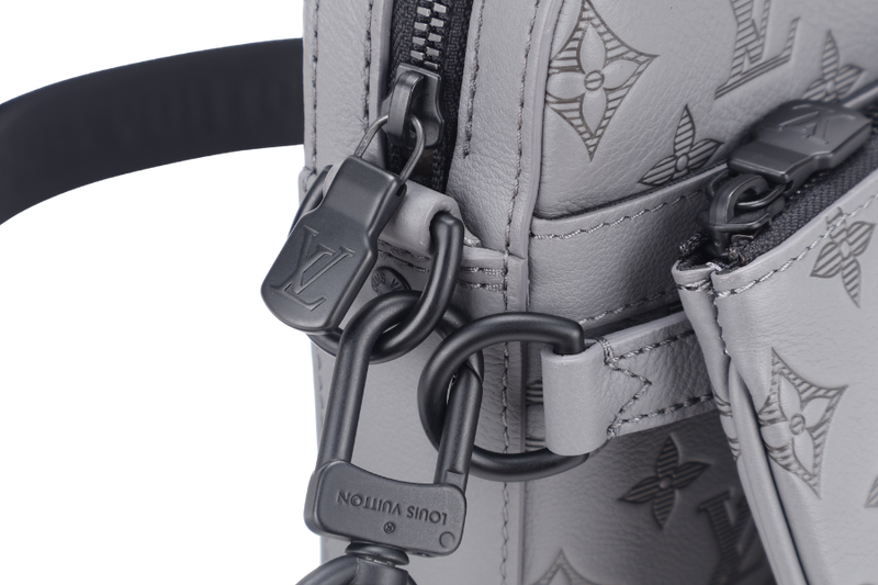 LOUIS VUITTON M46603 TRIO MESSENGER GREY MONOGRAM SHADOW BHW WITH DUST COVER