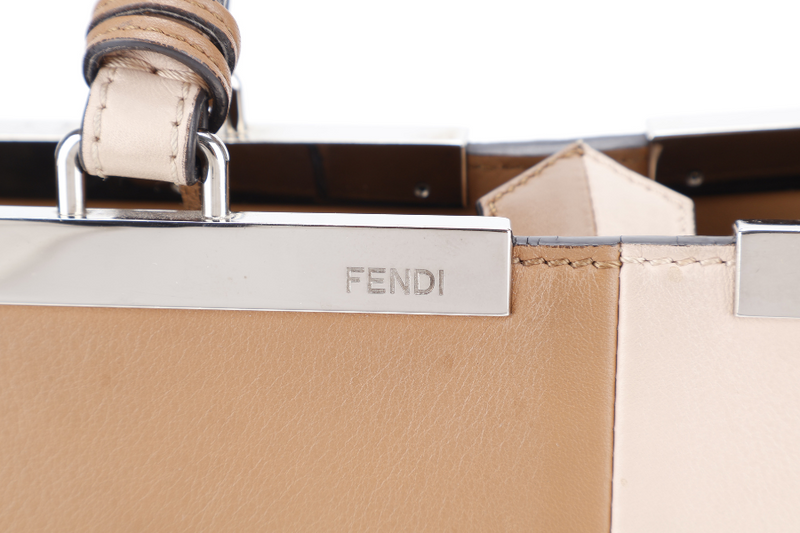 FENDI BICOLOR 3JOURS LEATHER TOTE BAG NO DUST COVER