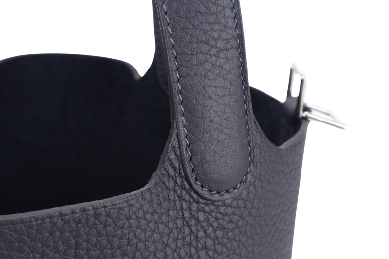 HERMES PICOTIN 18 CABAN CLEMENCE LEATHER STAMP K (YEAR 2025) WITH SILVER HARDWARE WITH LOCK&KEYS, DUST COVER AND BOX