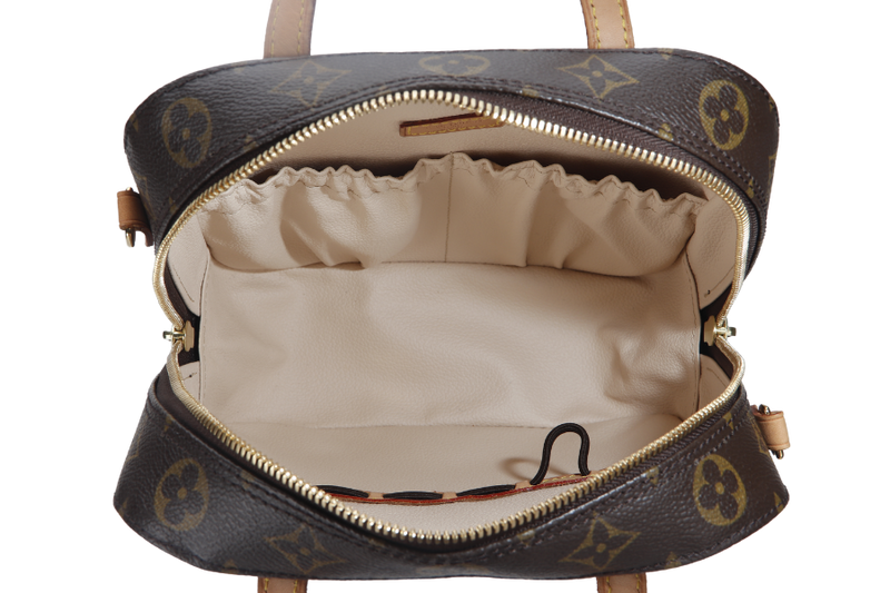 LOUIS VUITTON SPONTINI MONOGRAM (M47500) CANVAS GOLD HARDWARE WITH STRAP AND DUST COVER