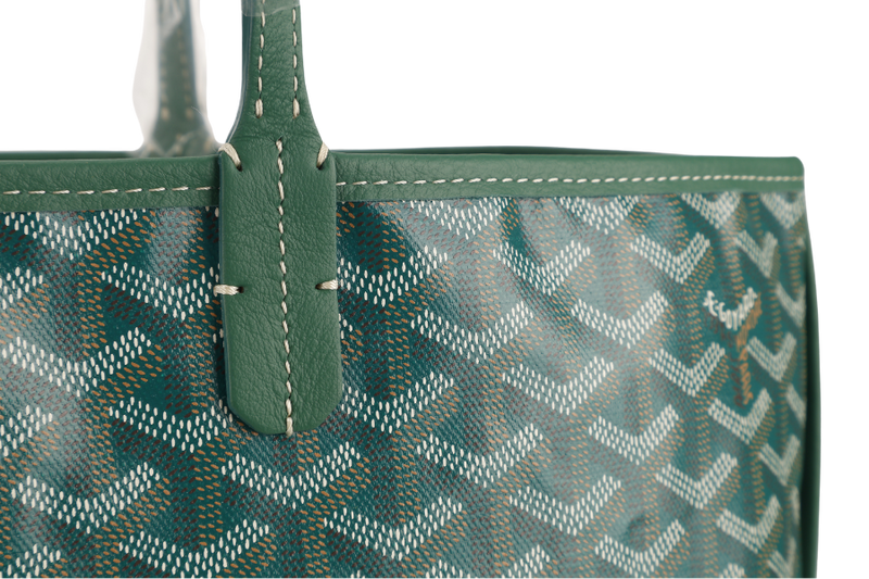 GOYARD ANJOU PM BAG GREEN COLOR WITH DUST COVER