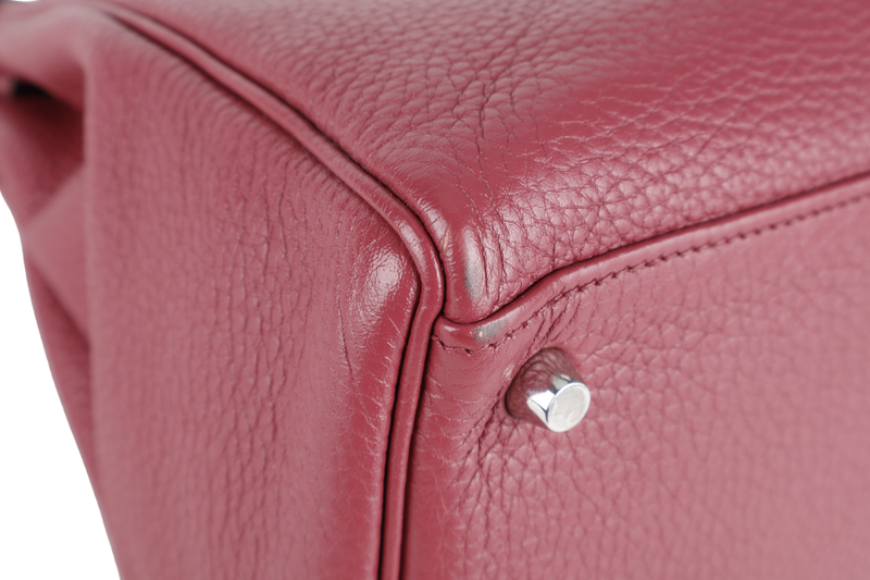 HERMES KELLY 28 (STAMP O) RETOURNE PINK TOGO LEATHER WITH STRAP, KEYS&LOCK, RAINCOAT, DUST COVER & BOX