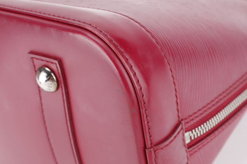 LOUIS VUITTON ALMA PM FUSCHIA EPI LEATHER SILVER HARDWARE WITH LOCK & KEYS NO DUST COVER