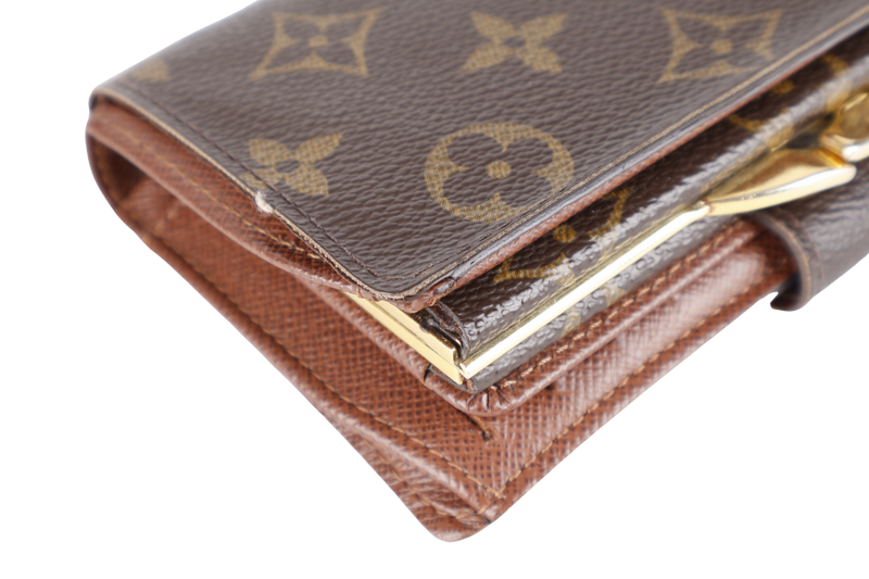 LOUIS VUITTON M61674 PORTEFEUILLE VIENNOIS WALLET GOLD HARDWARE WITH DUST COVER AND BOX