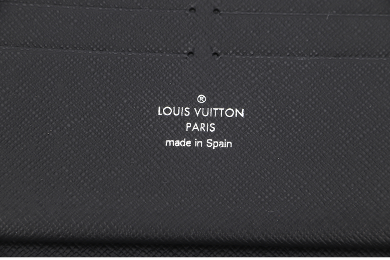 LOUIS VUITTON ZIPPY ORGANIZER (N60111) DAMIER GRAPHITE WITH DUST COVER AND BOX