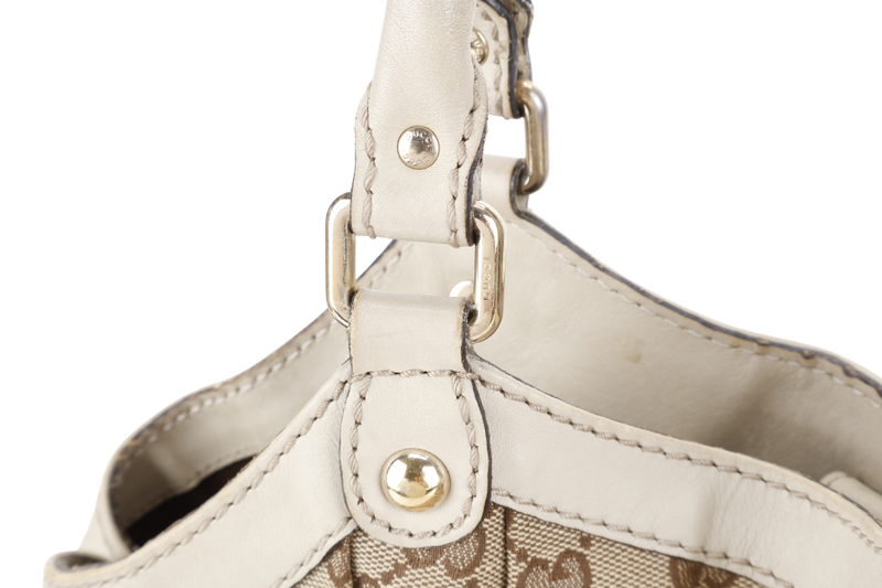 GUCCI GG SUKEY BROWN MEDIUM CANVAS HOBO BAG GOLD HARDWARE NO DUST COVER
