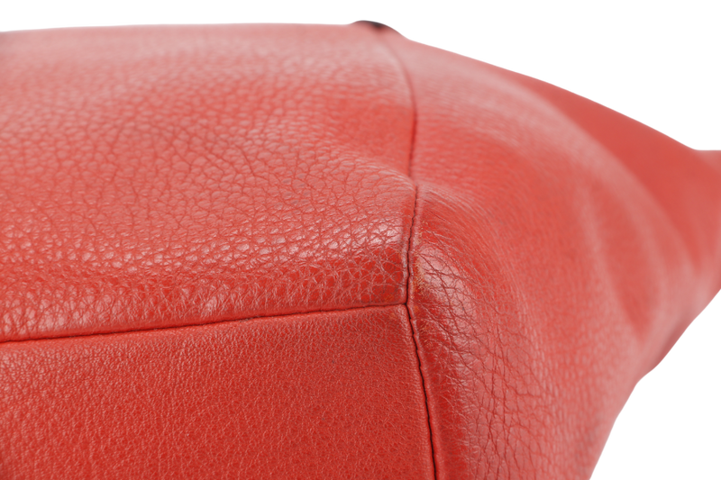 COACH F36675 SMALL KELSEY SATCHEL BRIGHT ORANGE CARMINE PEBBLE LEATHER