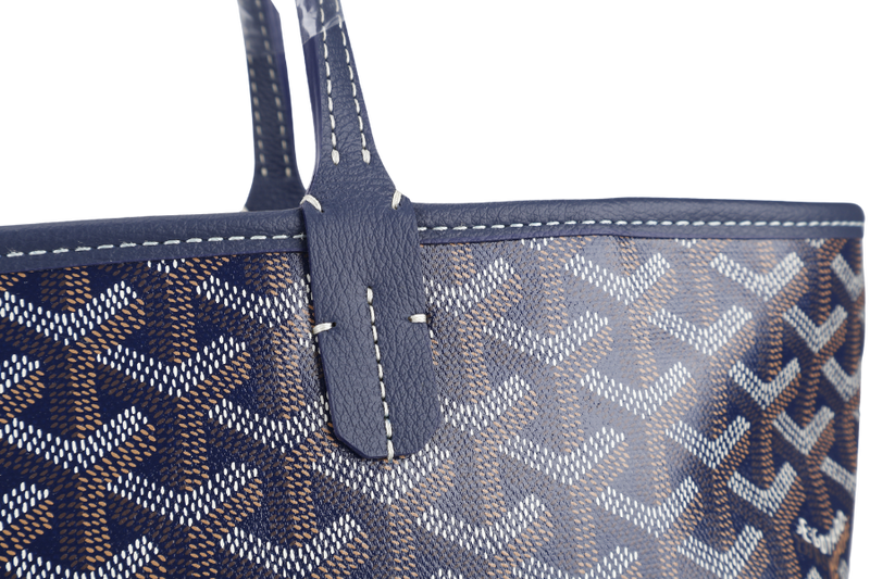 GOYARD ARTOIS PM BAG NAVY BLUE COLOR WITH DUST COVER