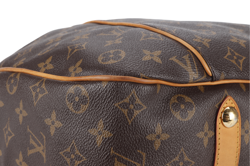 LOUIS VUITTON GALLERIA PM MONOGRAM CANVAS HOBO BAG GOLD HARDWARE WITH DUST COVER