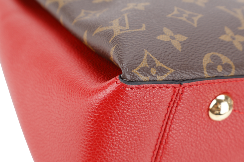 LOUIS VUITTON SURENE MM CERISE MONOGRAM CANVAS GOLD HARDWARE WITH DUST COVER