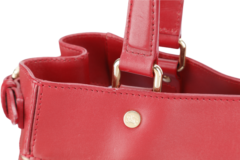 BURBERRY RAVENSCLON PINK HAYMARKET CHECK HANDBAG WITH DUST COVER