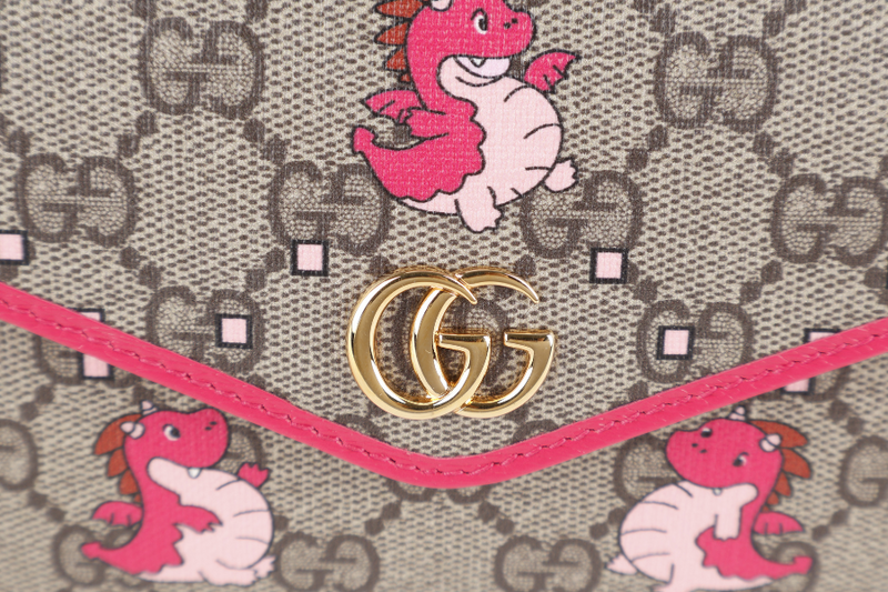 GUCCI DOUBLE GG MINI PINK BAG YEAR OF THE GG DRAGON WITH BOX