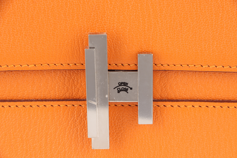 HERMES CINHETIC APRICOT COLOR CHEVRE LEATHER SILVER HARDWARE STAMP C (YEAR 2018) WITH DUST COVER