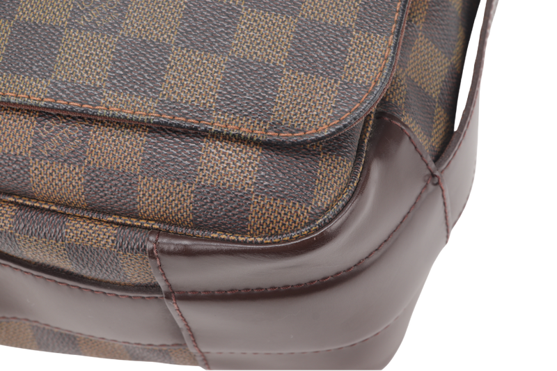 LOUIS VUITTON DAMIER EBENE MESSENGER BAG GOLD HARDWARE NO DUST COVER