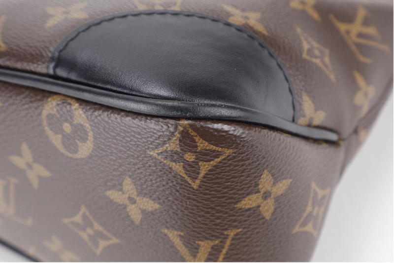 LOUIS VUITTON M45831 BOULOGNE PM MONOGRAM COATED CANVAS GOLD HARDWARE WITH DUST COVER AND BOX