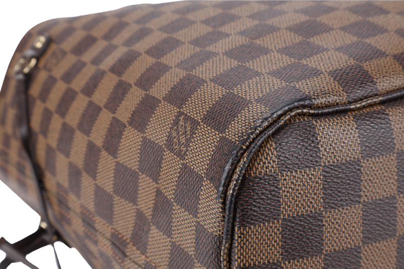 LOUIS VUITTON NEVERFULL MM (N40600) DAMIER EBENE CANVAS GOLD HARDWARE NO DUST COVER