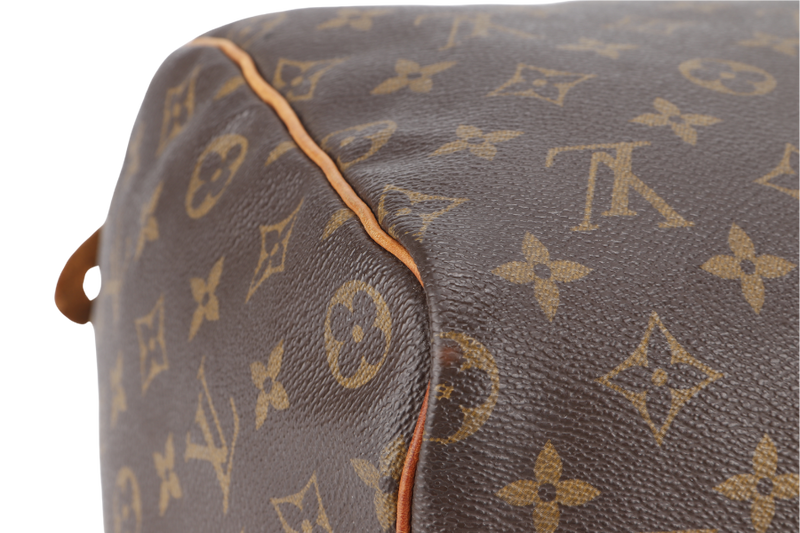LOUIS VUITTON M41522 SPEEDY 40 MONOGRAM CANVAS GOLD HARDWARE WITH 1 KEY AND PADLOCK WITH DUST COVER