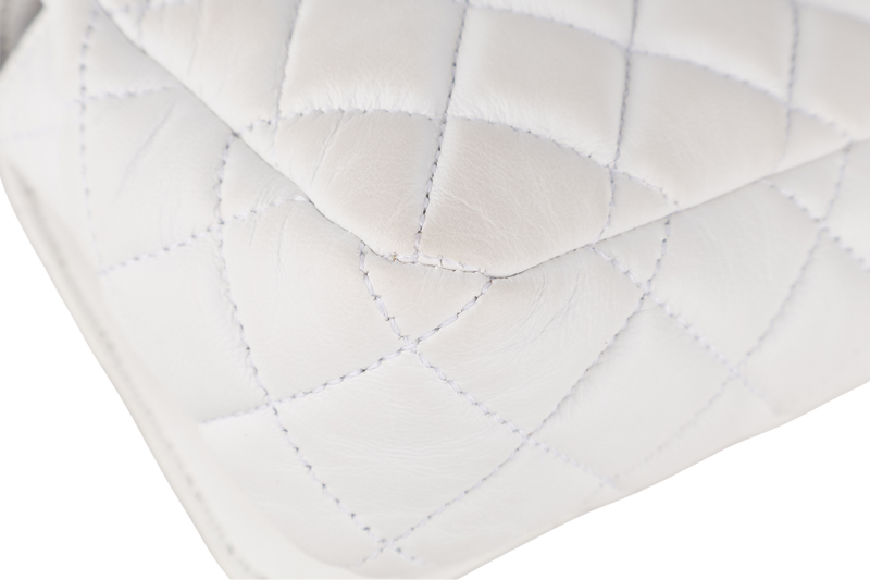 VERSACE MEDUSA SMALL WHITE NAPPA QUILTED LEATHER CROSSBODY GOLD HARDWARE WITH DUST COVER