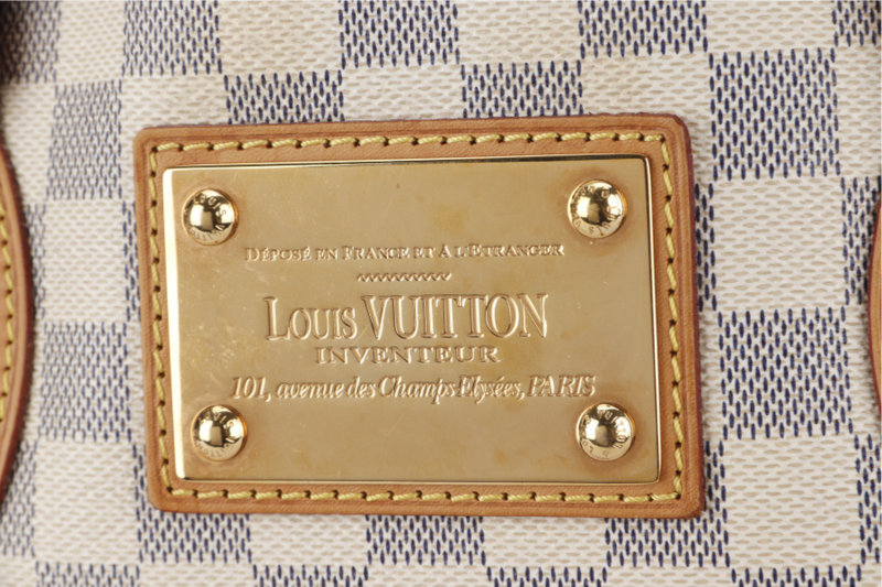 LOUIS VUITTON HAMPSTEAD MM DAMIER AZUR CANVAS GOLD HARDWARE NO DUST COVER