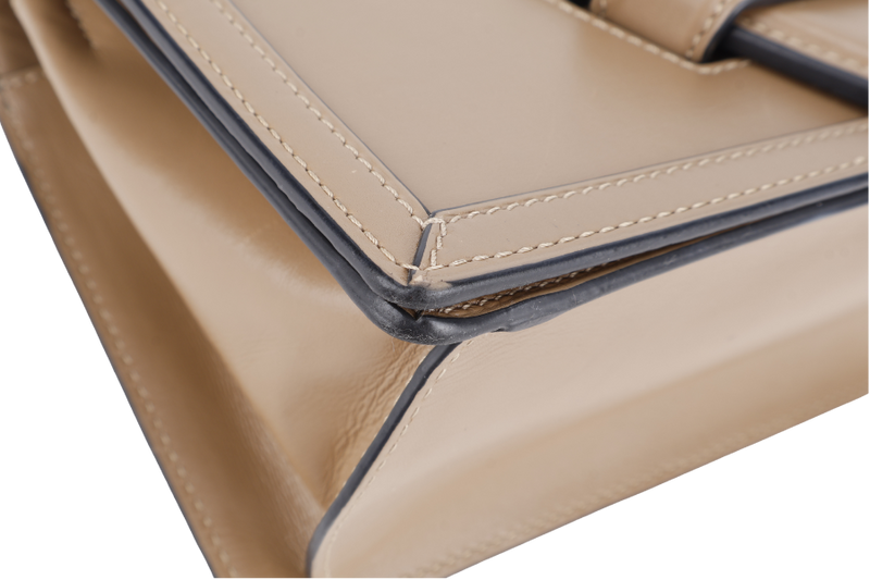 LOEWE BARCELONA MEDIUM BROWN LEATHER CALF LEATHER GOLD HARDWARE NO DUST COVER