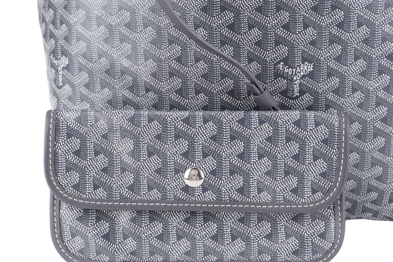 GOYARD SAINT LOUIS PM BAG GREY COLOR WITH DUST COVER