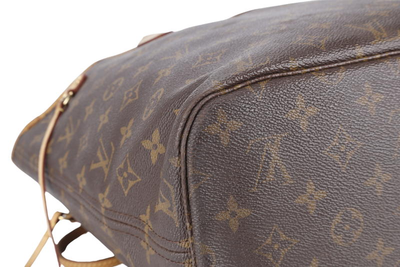 LOUIS VUITTON NEVERFULL M46975 MONOGRAM CANVAS GOLD HARDWARE NO DUST COVER