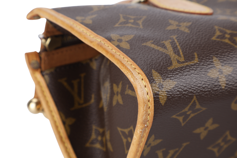 LOUIS VUITTON M40009 POPINCOURT BAG MONOGRAM CANVAS GOLD HARDWARE WITH DUST COVER