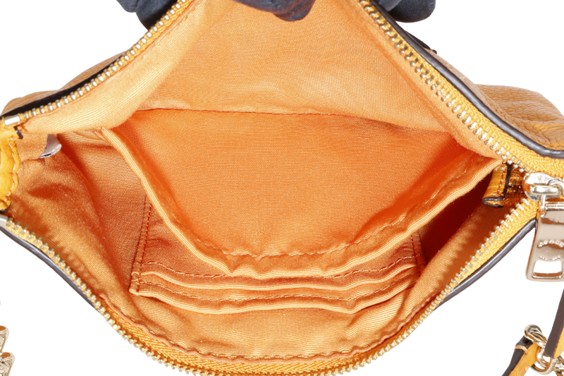 COACH QUINN CROSSBODY BAG ORANGE LEATHER GOLD HARDWARE NO DUST COVER