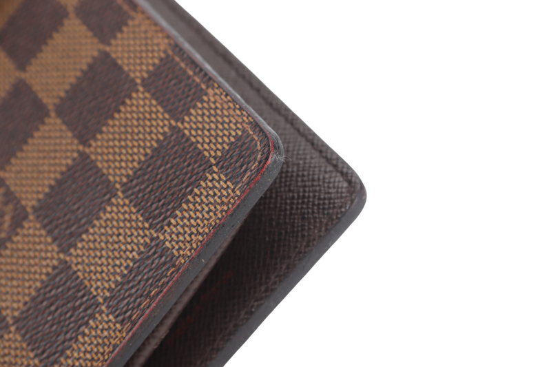 LOUIS VUITTON BRAZZA WALLET DAMIER EBENE GOLD HARDWARE NO DUST COVER