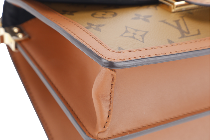 LOUIS VUITTON M44391 DAUPHINE MM MONOGRAM REVERSE GOLD HARDWARE WITH DUST COVER