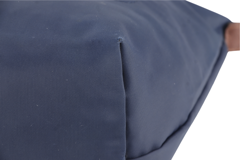 LONGCHAMP LE PLIAGE SMALL NAVY BLUE CANVAS GOLD HARDWARE NO DUST COVER